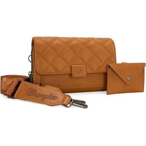 Wrangler Quilted Crossbody Purse & Wallet